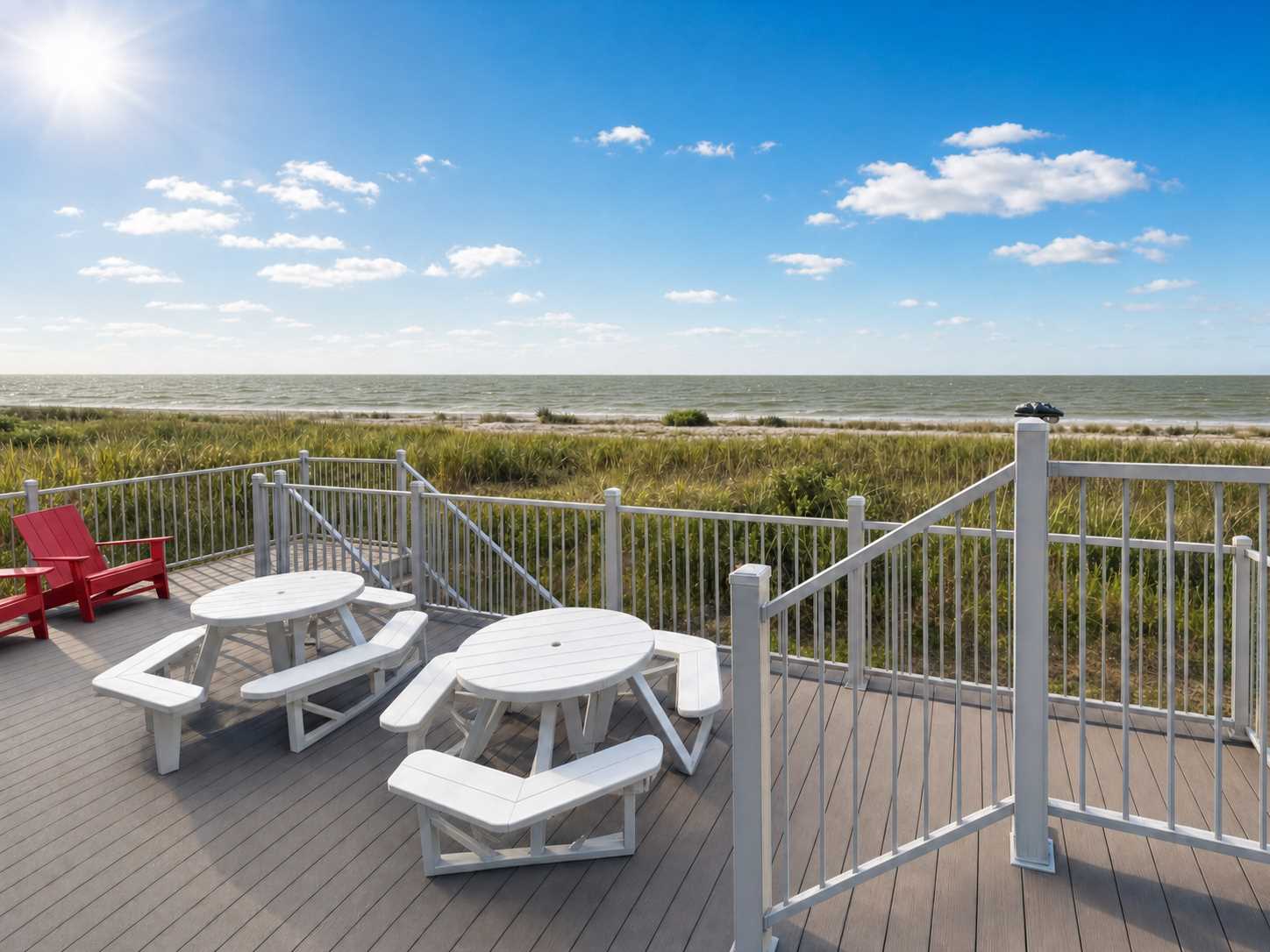 patio on beach